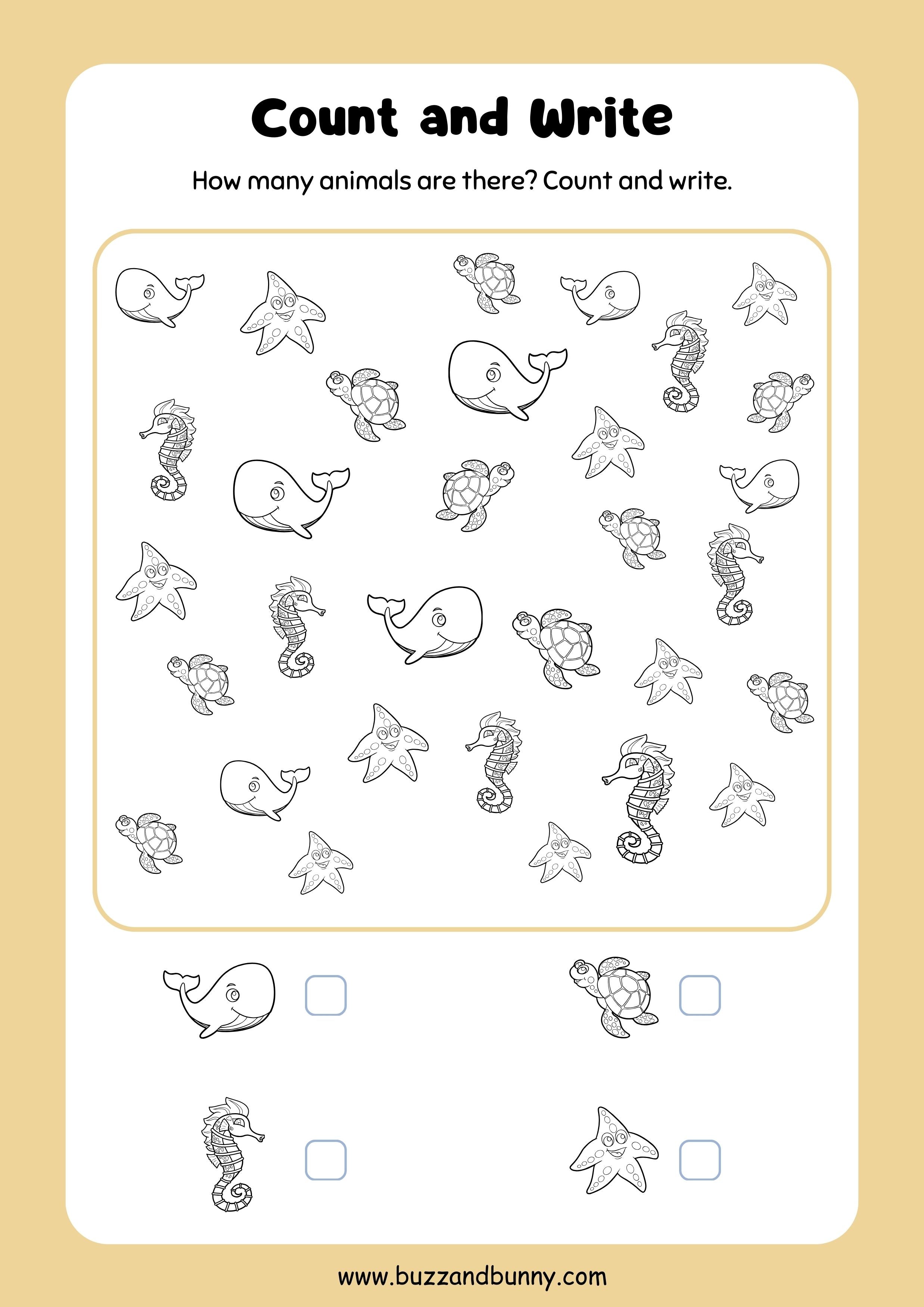 Fun Animals Activity Book Printable Worksheet