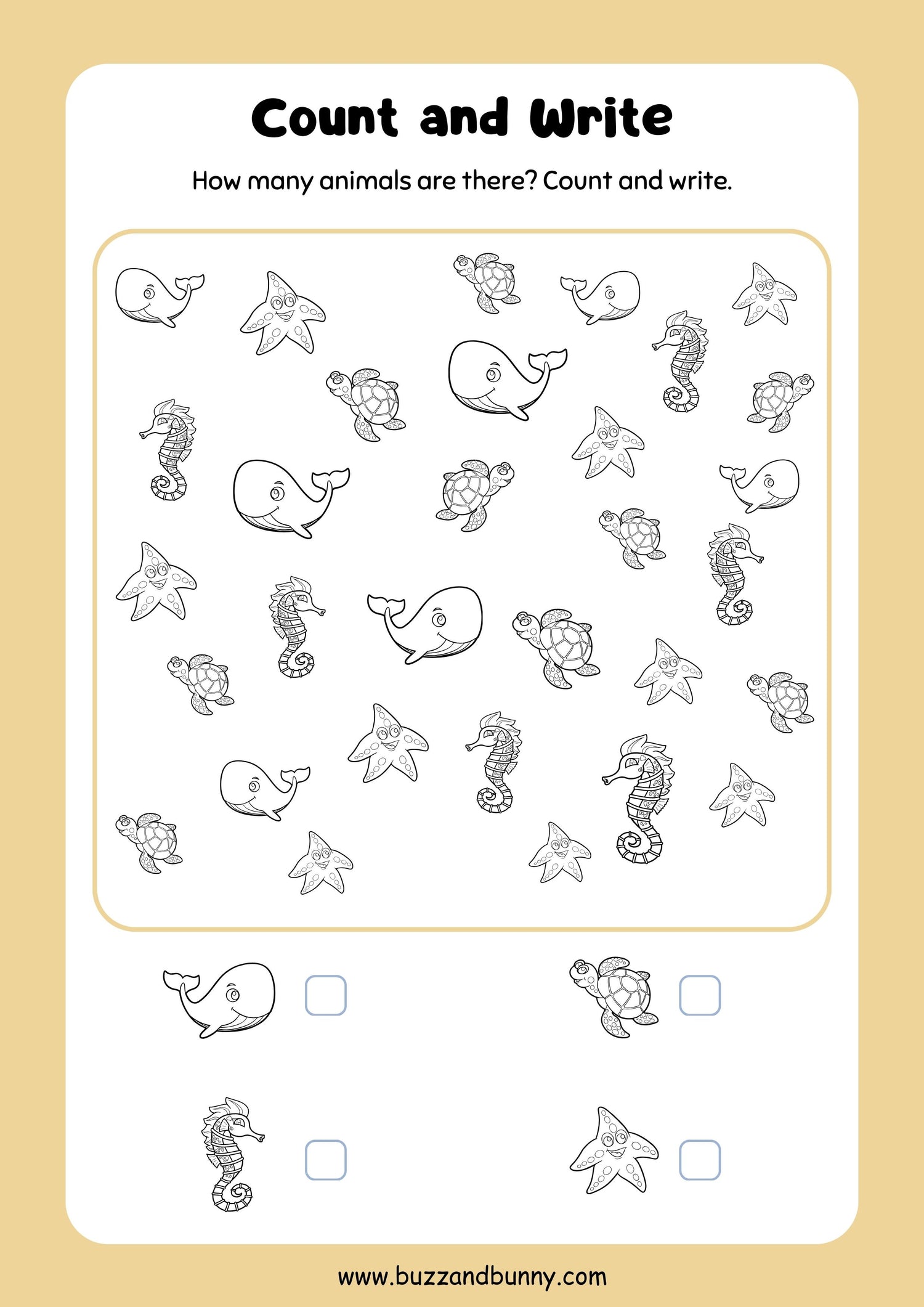 Fun Animals Activity Book Printable Worksheet