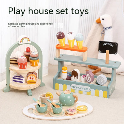 Wooden Kitchen Playset