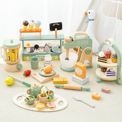 Wooden Kitchen Playset