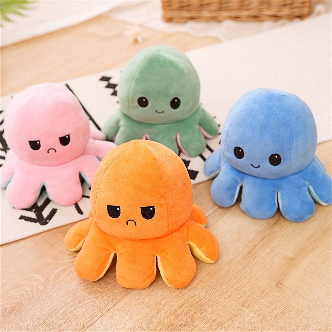 Octopus Plush Toy Reversible